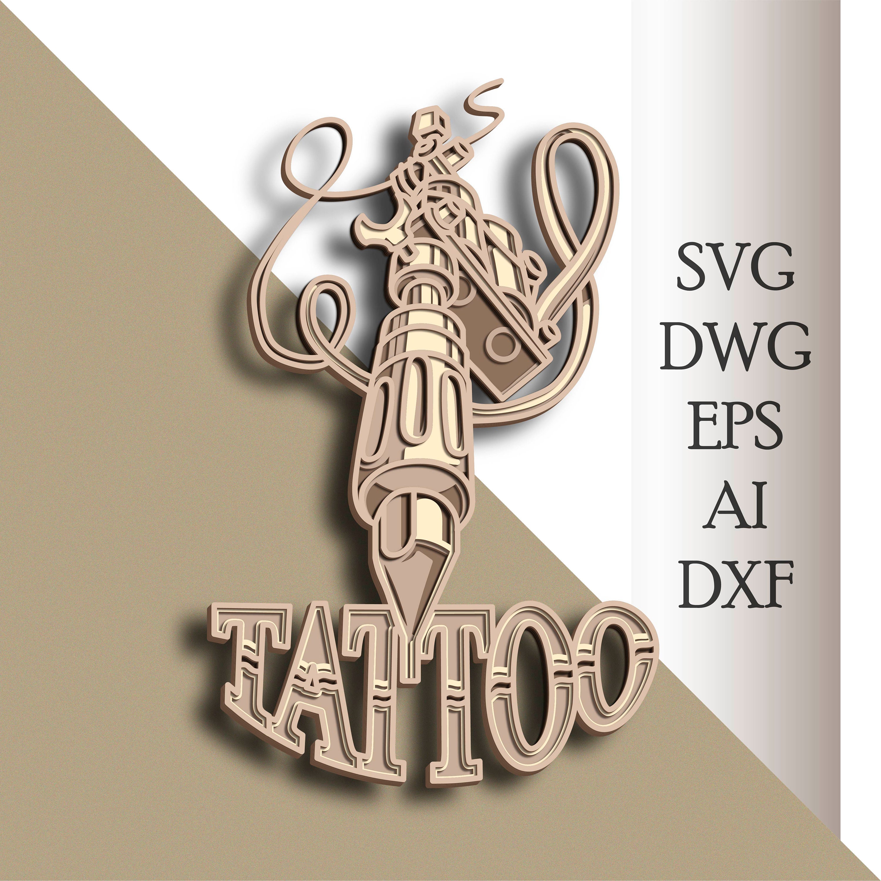 Tattoo Machine Multilayer SVG/ Tattoo Machine Cut File/ 3D - Etsy Australia Tattoo Machine Multilayer SVG/ Tattoo Machine Cut File/ 3D - Etsy Australia
