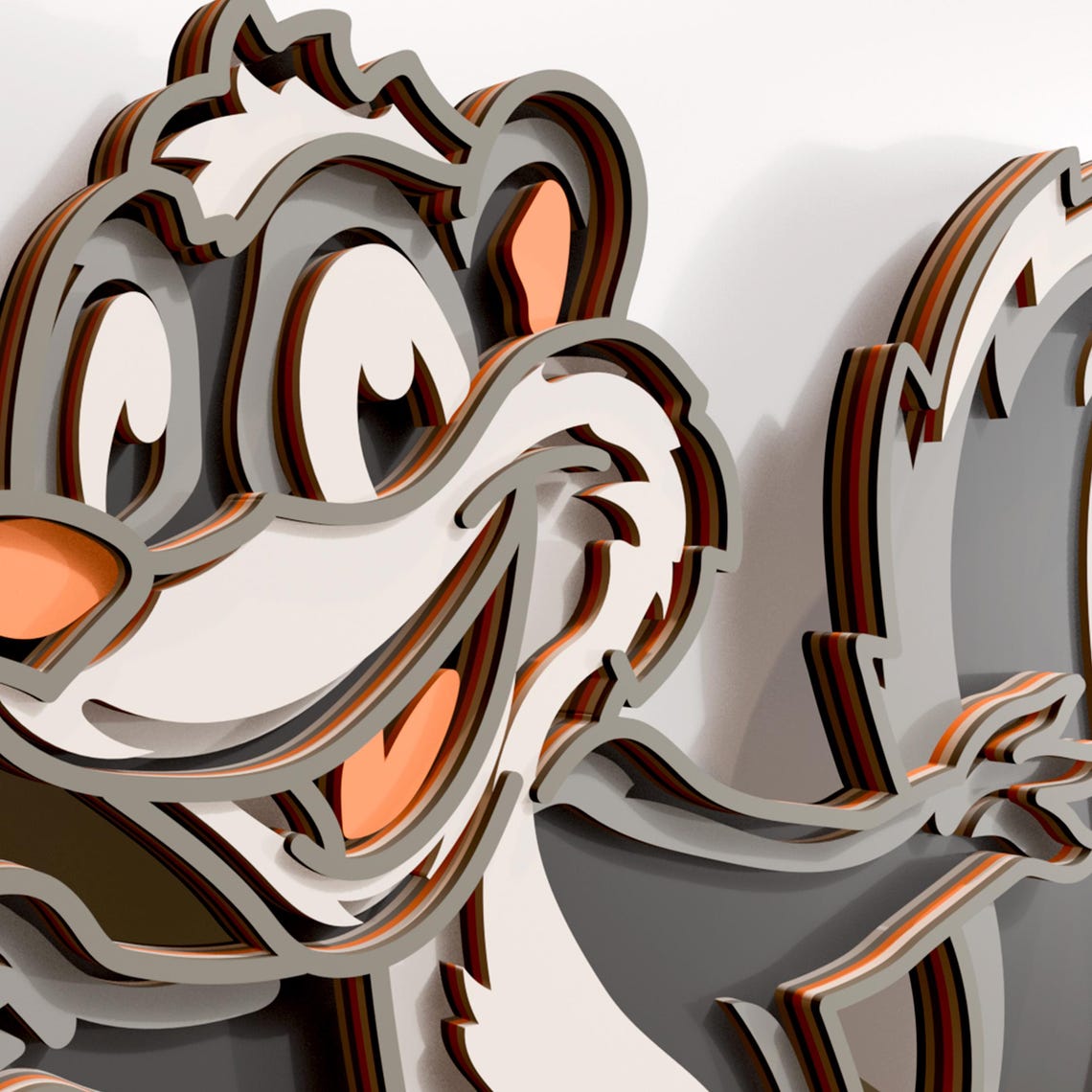 Skunk Multilayer SVG. Laser Cut File. Layer Construction. Plywood ...