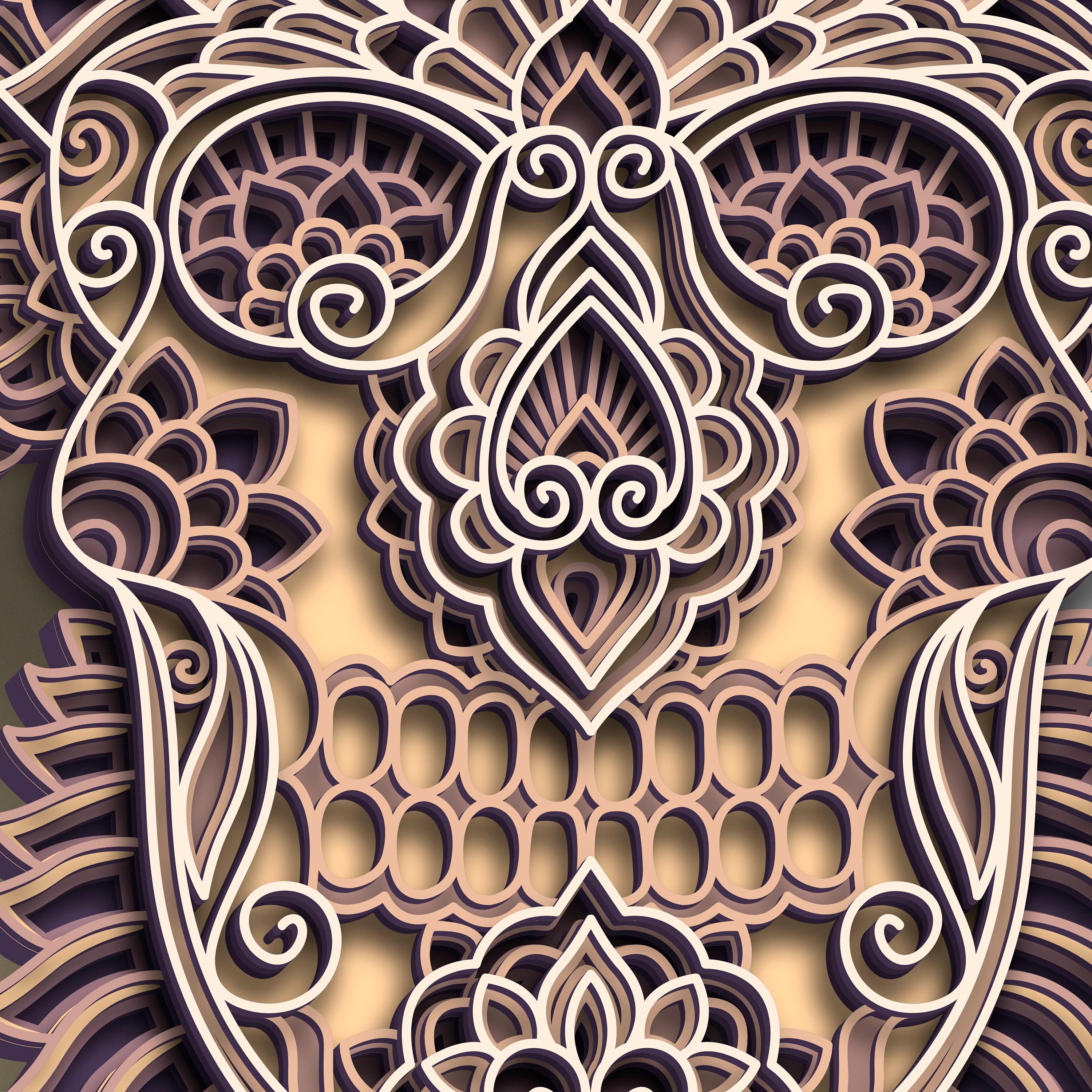Free Free Layered Skull Svg 136 SVG PNG EPS DXF File