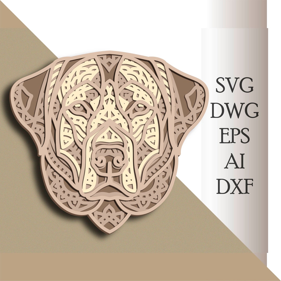 Rhodesian Ridgeback Multilayer SVG/ Rhodesian Ridgeback Cut File/ 3D ...