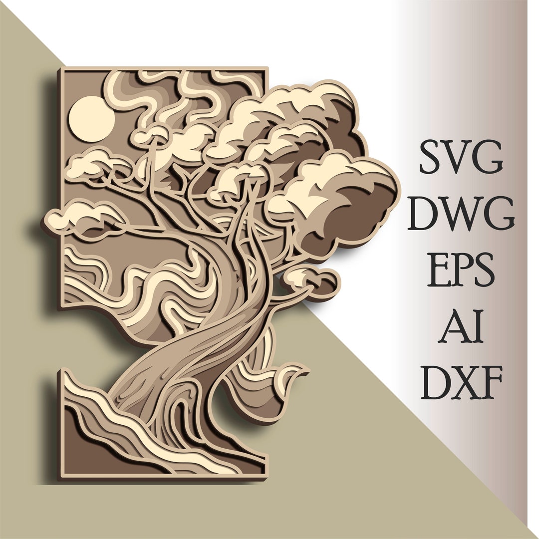 Tree of Life Multilayer SVG/ Tree of Life Cut File/ 3D Layer/ Plywood ...