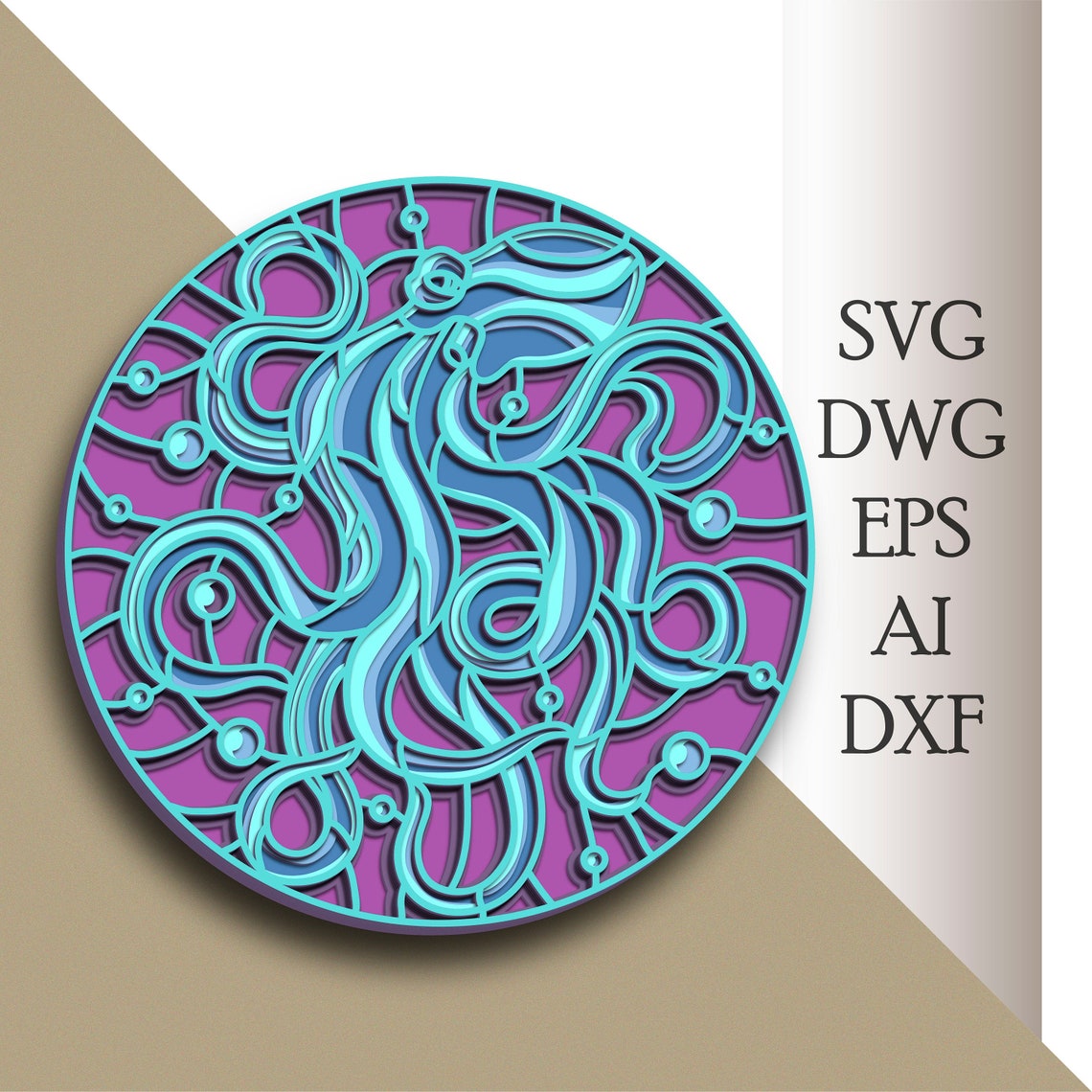 Free Free Layered Octopus Svg 805 SVG PNG EPS DXF File