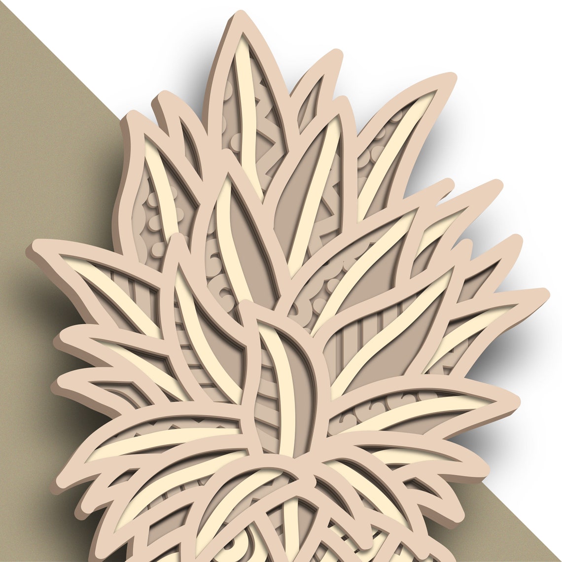 Download Pineapple multilayer SVG/ Pineapple cut file/ 3D layer/ | Etsy