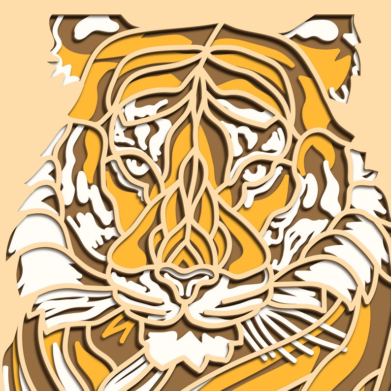 Download Tiger Head Multilayer Svg Tiger Cut File 3d Layer Plywood Cutting Paper Cutting Svg File 3d Mandala Plywood Digital Art Collectibles Eumesmafiz Com Br