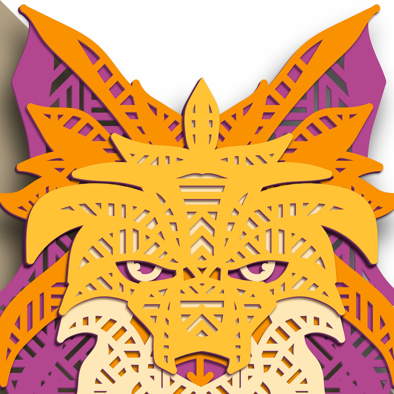 Fox Multilayer SVG/ Fox Cut File/ 3D Layer/ Plywood Cutting/ - Etsy