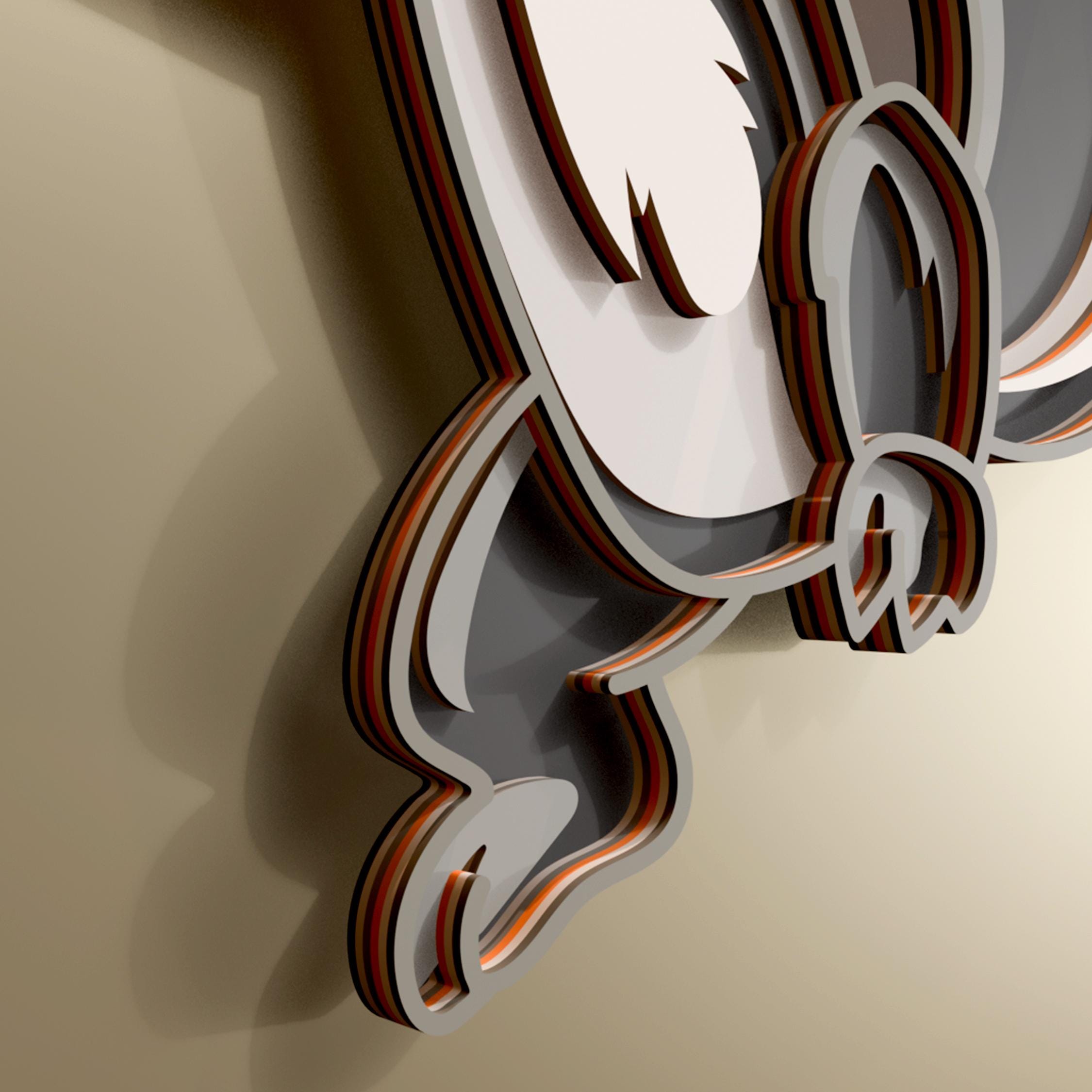 Skunk Multilayer SVG. Laser Cut File. Layer Construction. Plywood ...