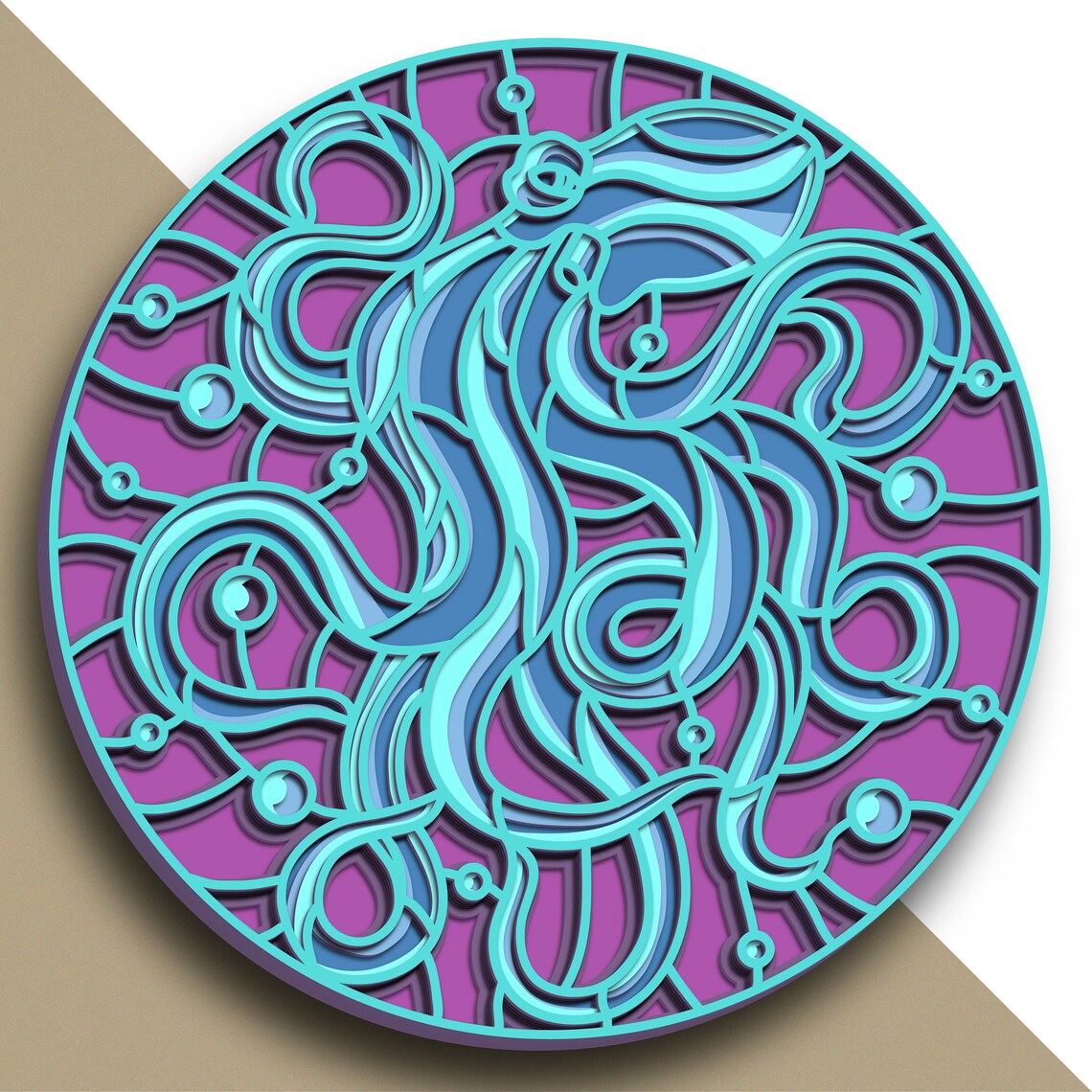 Download Octopus multilayer SVG/ Octopus cut file/ 3D layer ...