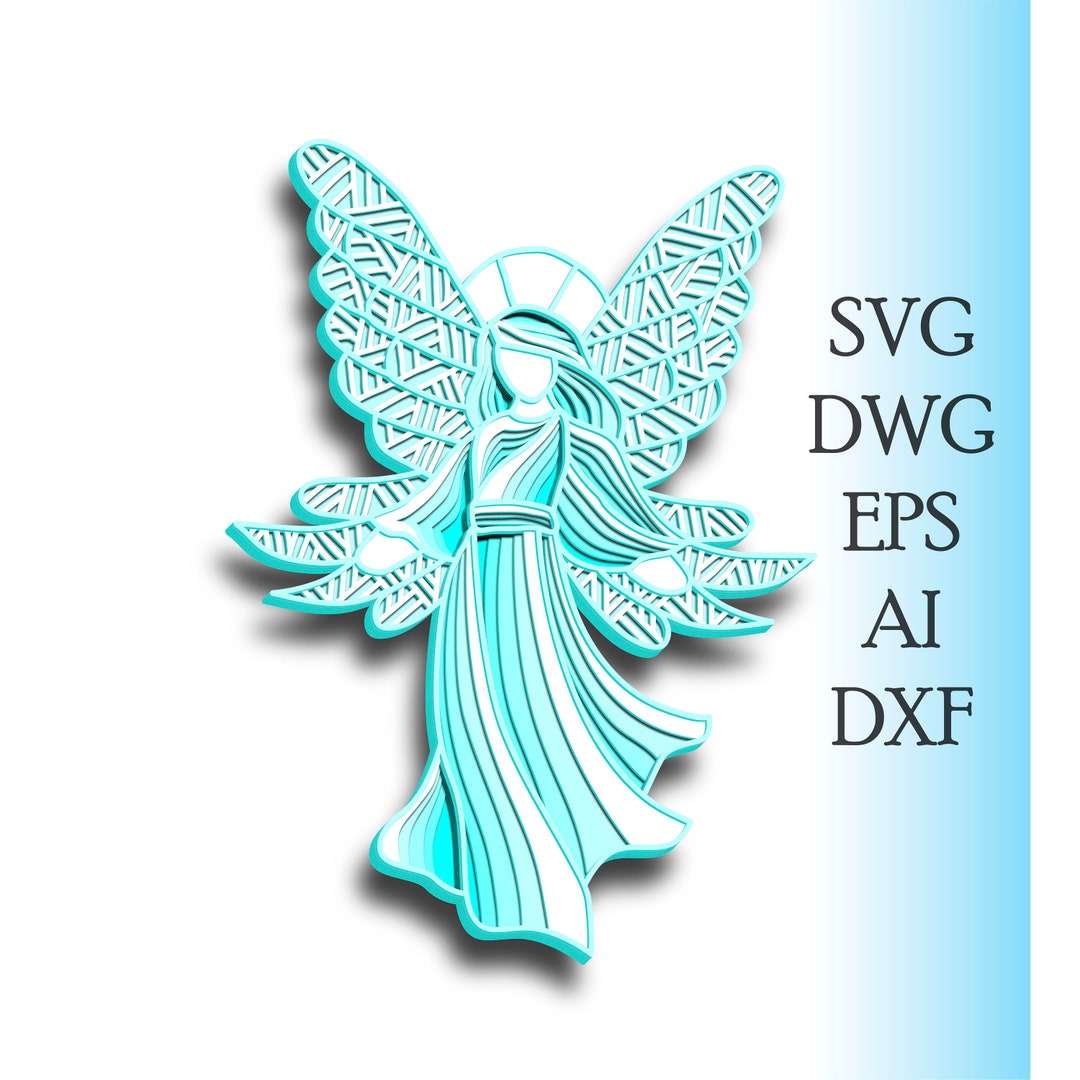 Angel Multilayer SVG/ Angel Jesus Cut File/ 3D Layer/ Plywood - Etsy Canada