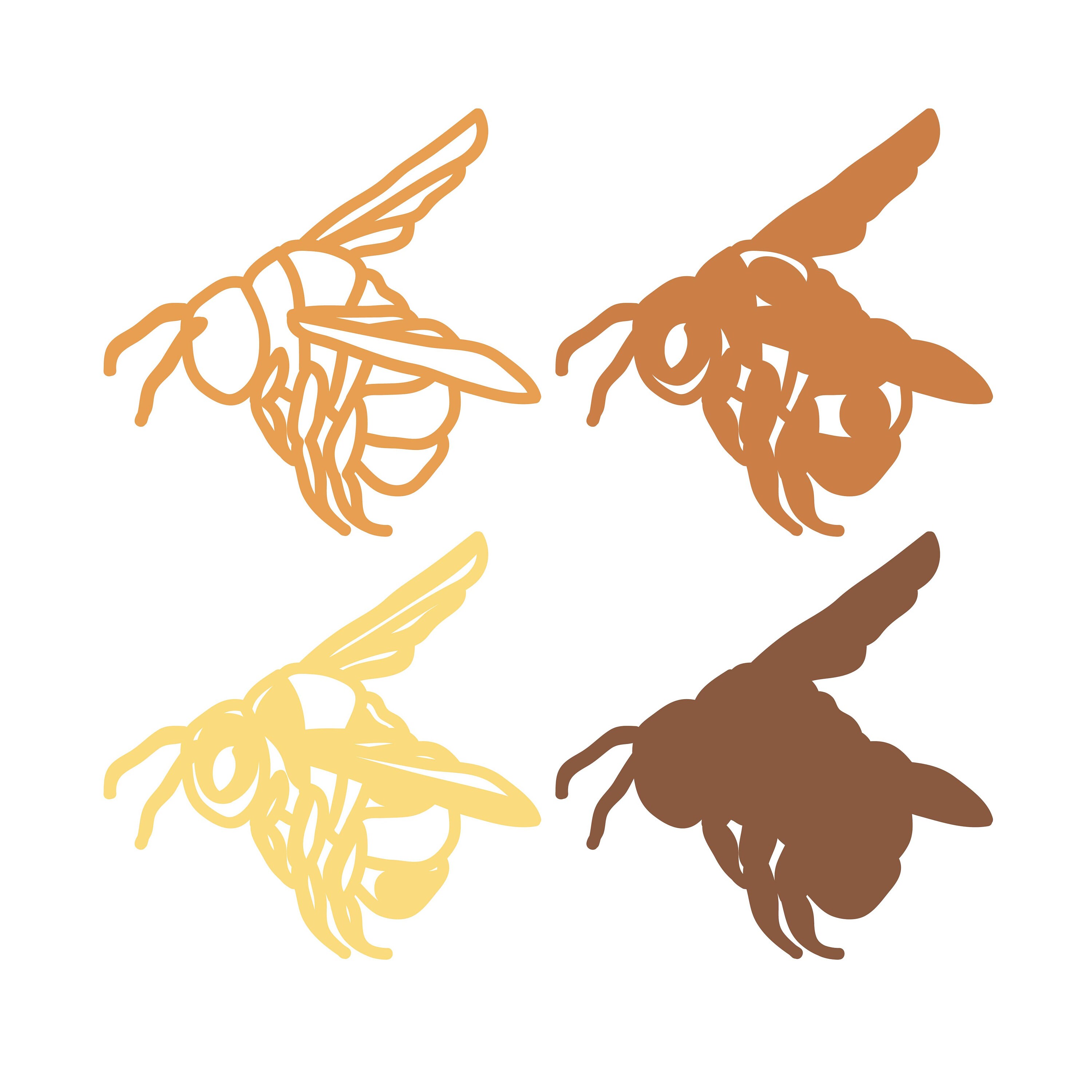 Free Free Layered Bee Svg 839 SVG PNG EPS DXF File