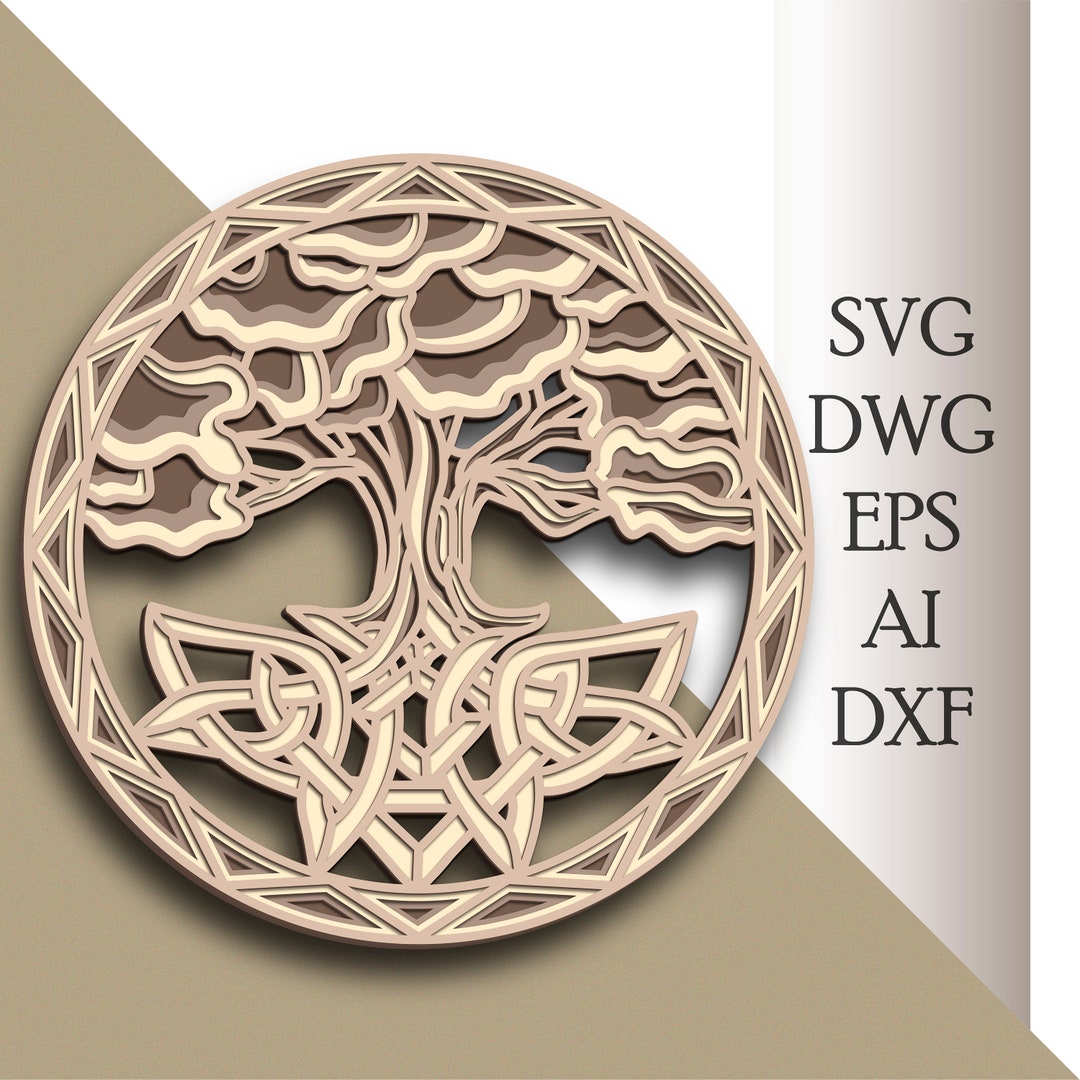 Tree of Life Multilayer SVG/ Tree of Life Cut File/ 3D Layer/ Plywood ...
