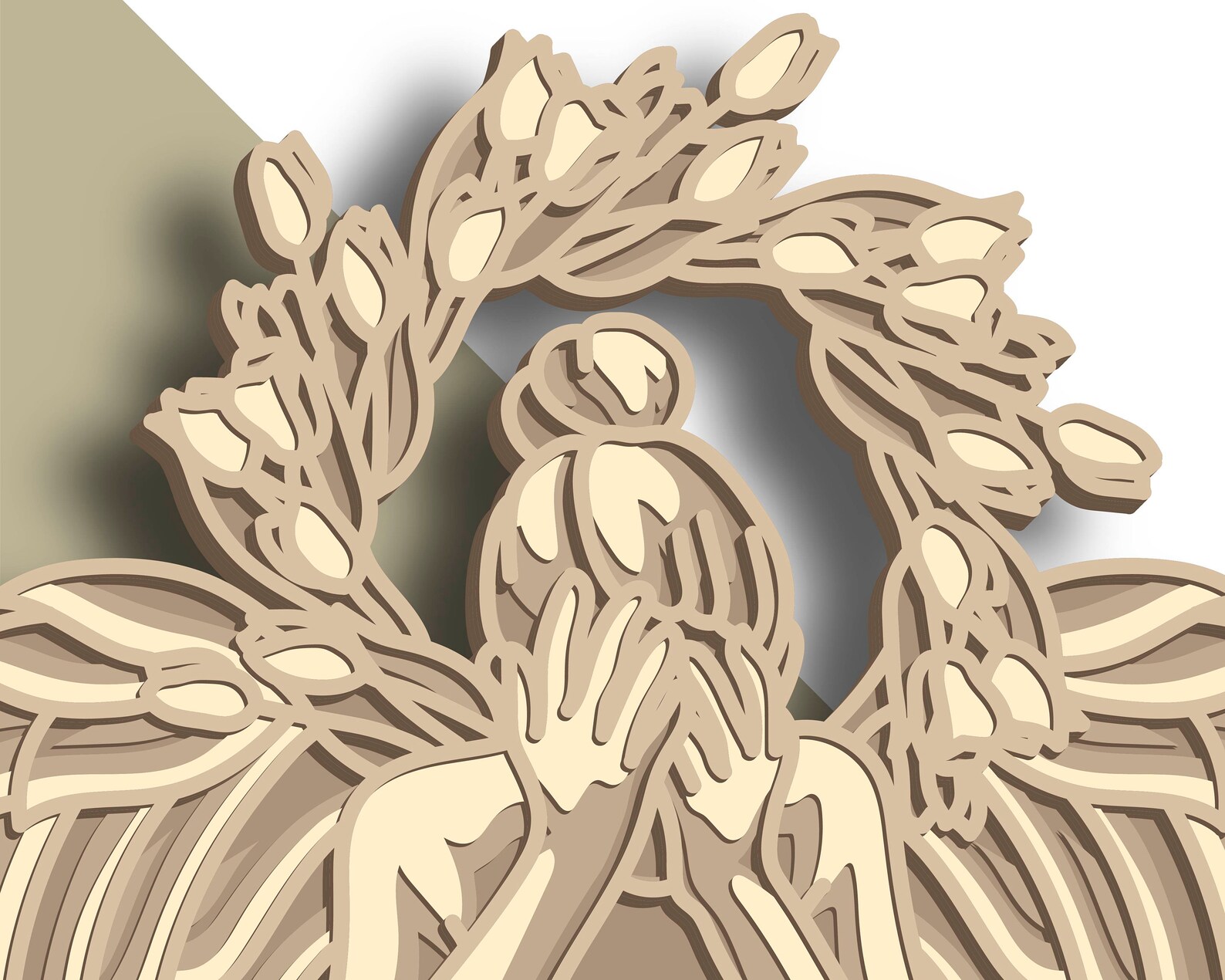 Spring Multilayer SVG/ Spring Cut File/ 3D Layer/ Plywood - Etsy