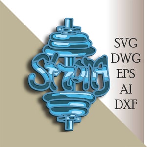 Forte SVG multistrato/File di taglio ispiratore/Strato 3D/Taglio compensato/Taglio carta/File SVG/Mandala 3D compensato