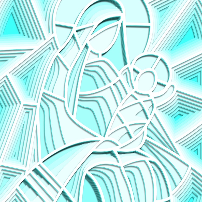 Download Mary And Child Multilayer Svg Baby Jesus Cut File 3d Layer Plywood Cutting Paper Cutting Svg File 3d Mandala Plywood Drawing Illustration Art Collectibles Colonialgolfhart Com