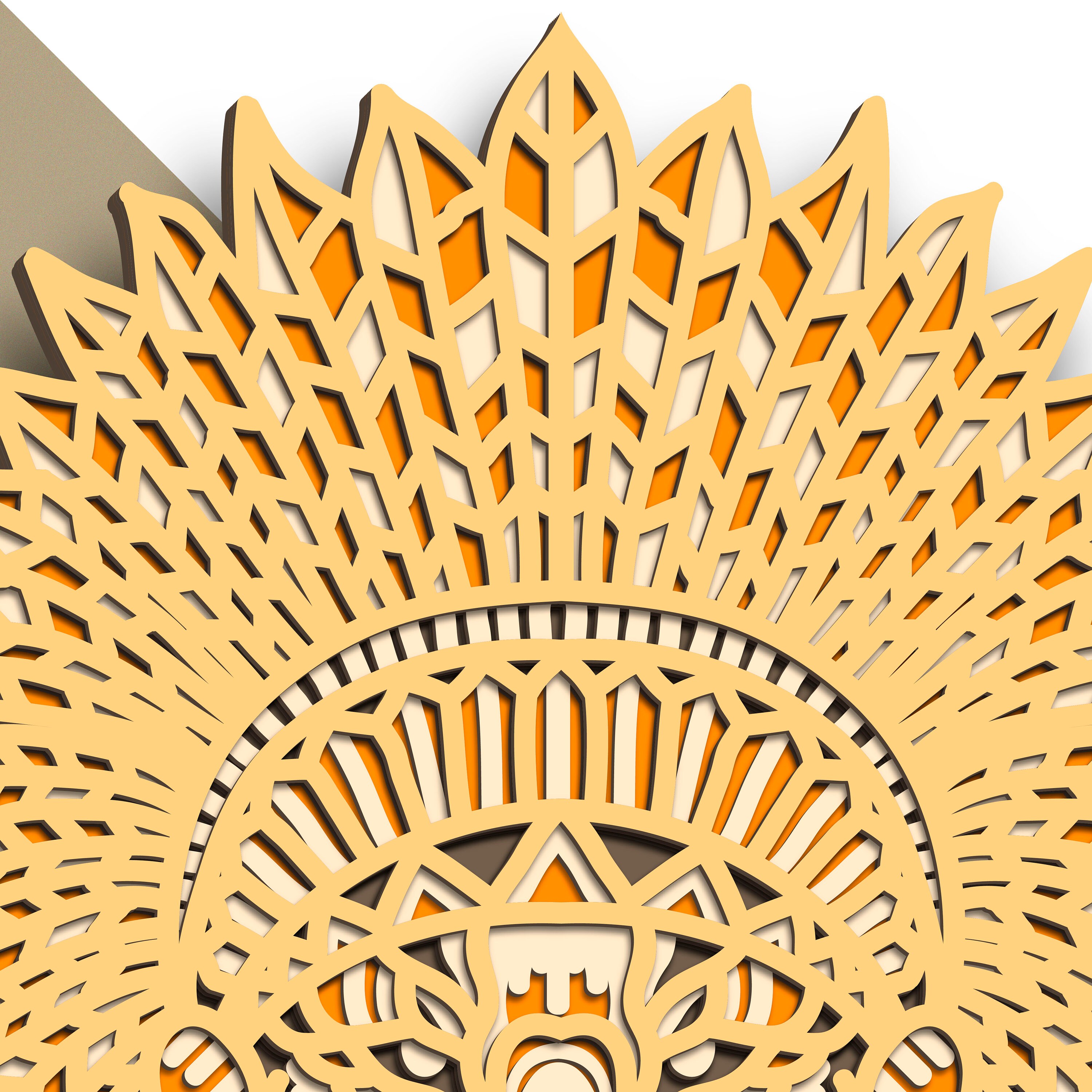 Download Cabeza de tigre multicapa SVG / Tiger cut file/ 3D layer ...