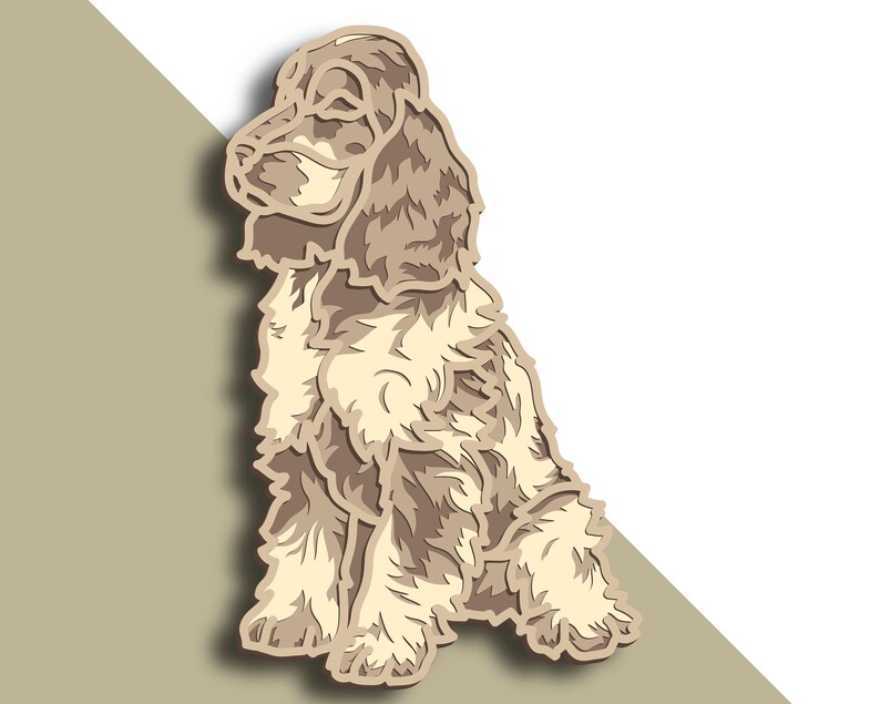 Boykin Spaniel Multilayer SVG/ Boykin Spaniel Cut File/ 3D - Etsy