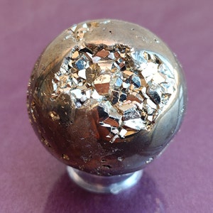 Pyrite Sphere, Pyrite Sphere Ball, Pyrite Crystal Ball, Fools Gold, Magic Crystal Sphere, Wish Stone, Healing Crystal, Peru