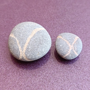 Pair Irish Hag Stones: Ancient Celtic Wish Magic Stones
