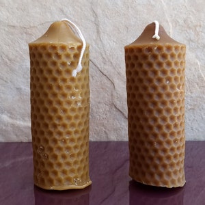 100% Natural Beeswax Candles With The Smell Of Honey, Natural Beeswax,  Hand Made in Spain
