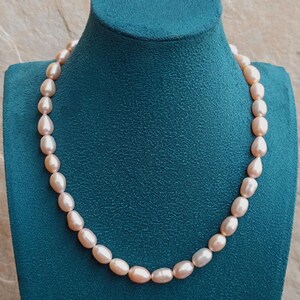 925 Silver Pearl Necklace, Keshi Pearls, Pearl Necklace, Freshwater Natural Pearl, Pearl Necklace