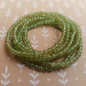 NATURAL Olivine Bracelet, Peridot Bracelet, Olivine Crystal Bracelet, Olivine Beads Bracelet, Peridot Stone, Bead Bracelet, Green Gemstone
