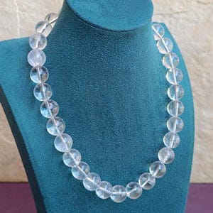Rock Crystal Silver Plated Necklace: Wedding Jewelry
