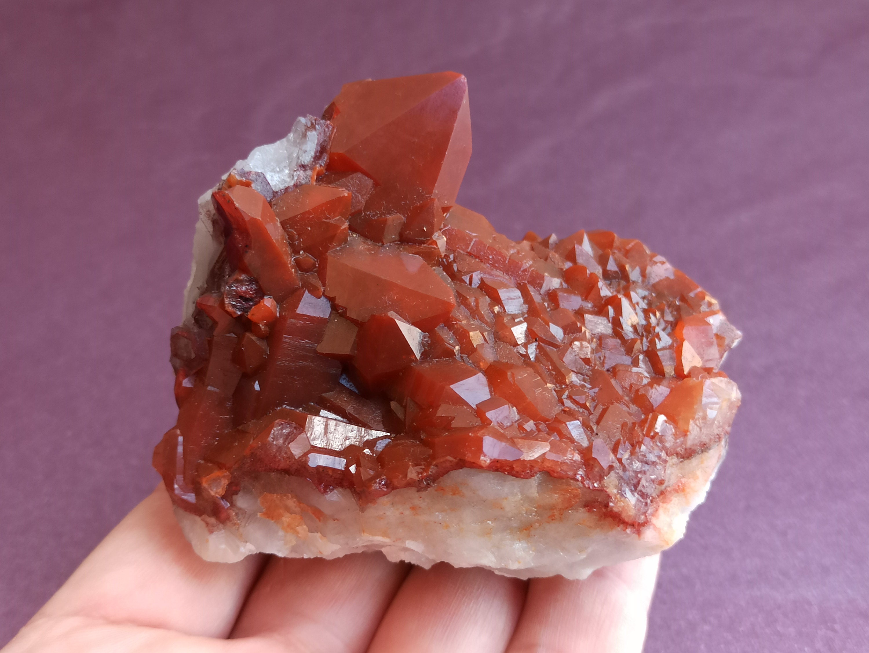 Spanish Geode Rare Eisenkiesel Quartz Crystal: Raw Jacinta De Compostela Geode ...