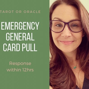 Emergency Tarot/Oracle Card Pull - within 12hrs