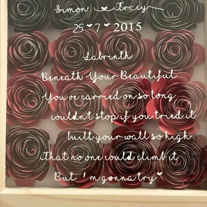 arte floral personalizado / su canción / su fecha