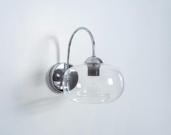 Bathroom Vanity Wall Lamp, Modern Home Decor Glass Sconce, Elegant Bedroom Wall Lamp, Industrial Wall Light, Vintage Sconce with Plug-In