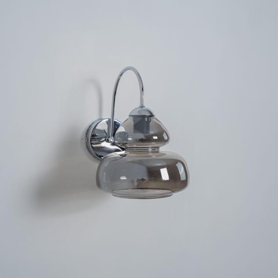 Art Deco Wall Sconce, Modern Vanity Wall Light, Chic Bedroom Glass Sconce, Contemporary Home Decor Wall Lamp, Glass Lampshade Wall Lighting