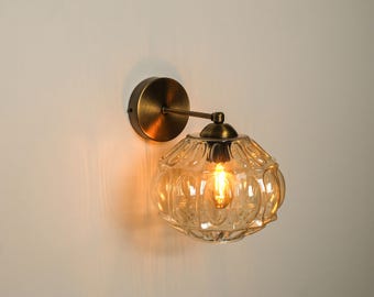 Handmade Wall Sconce, Modern Wall Light,Designer Wall Lamp for Bedroom, Bathroom,Hallway, Luxury Lighting Decor,Handcrafted Wall Sconce