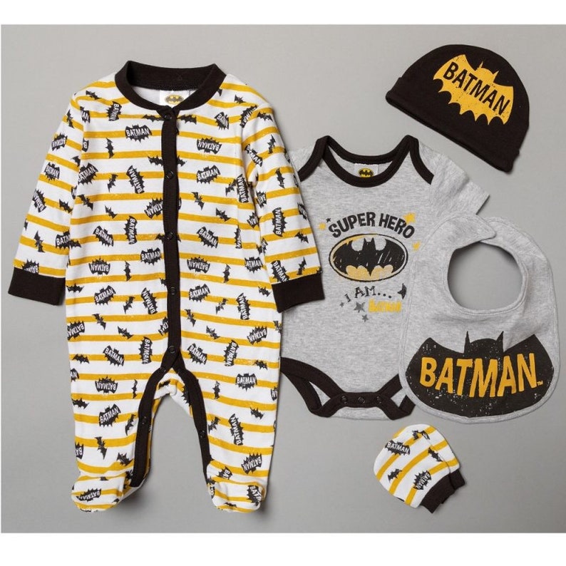 Baby Batman 5 piece gift set son grandson nephew Etsy
