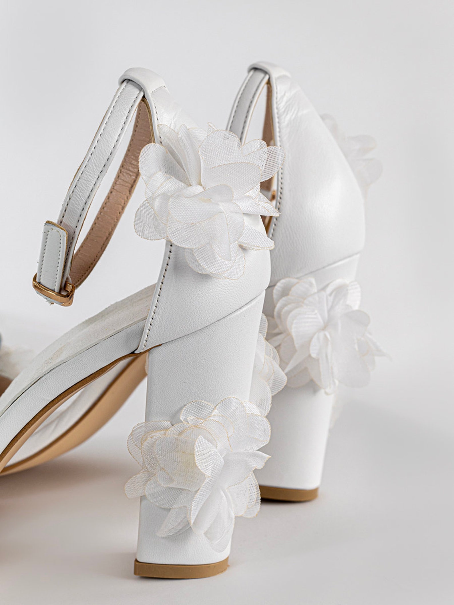 block wedding heels