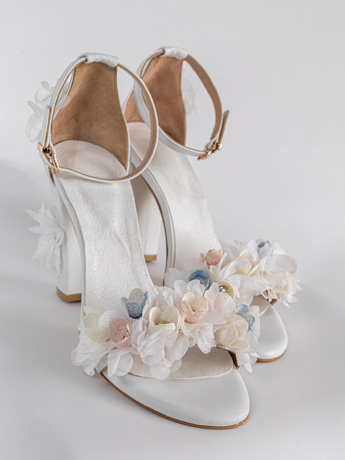block wedding heels