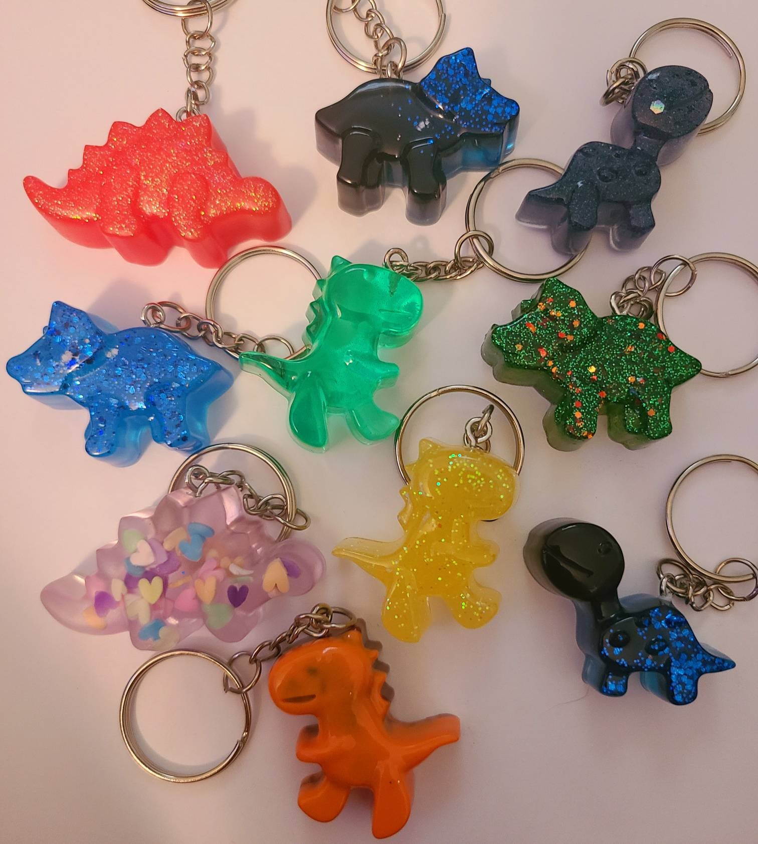 Little Dinosaur Keychain Etsy