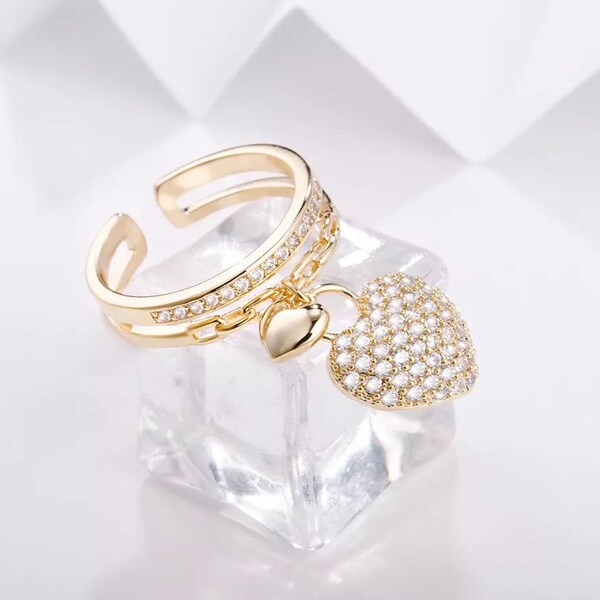 Dangle Charm Ring - Etsy