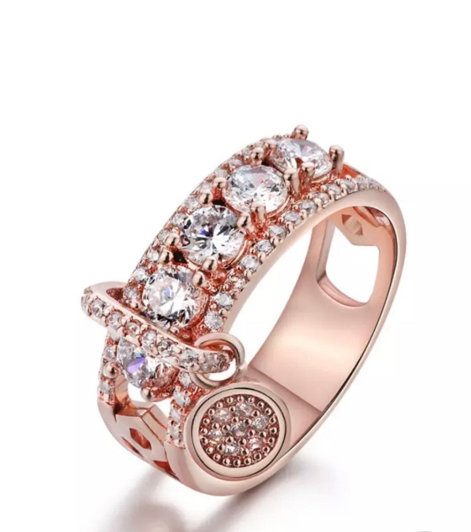 Silver Dangle Ring Etsy UK