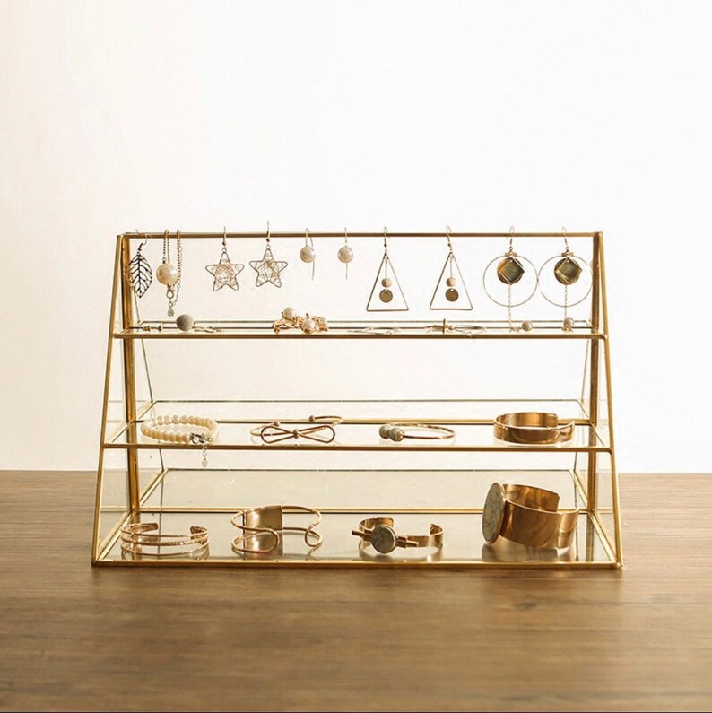 Gold Jewellery Stand Etsy