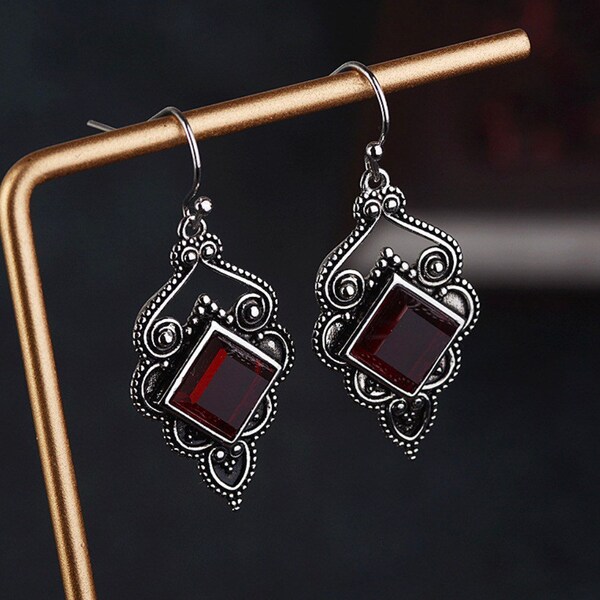 Ruby Earrings - Etsy