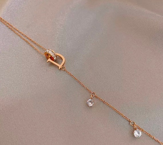 Letter D Anklet