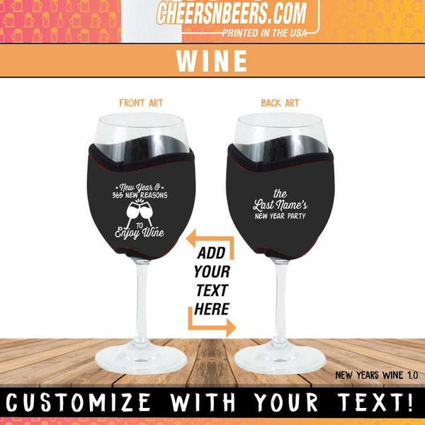 Wine Glass Koozie Etsy