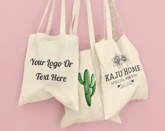 Custom Canvas Tote Bag, Print Canvas Shoulder Bag, Wholesale Bags, Bulk Buy, Logo, Photo, Text, Business, Event, Shopping Bag, Personalised