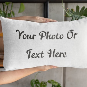 Photo Pillow, Personalised Photo Pillow Cover, Photo Pillow Customized, Add Picture Personalized Throw Pillow, Memorial Gift, Custom Pillow