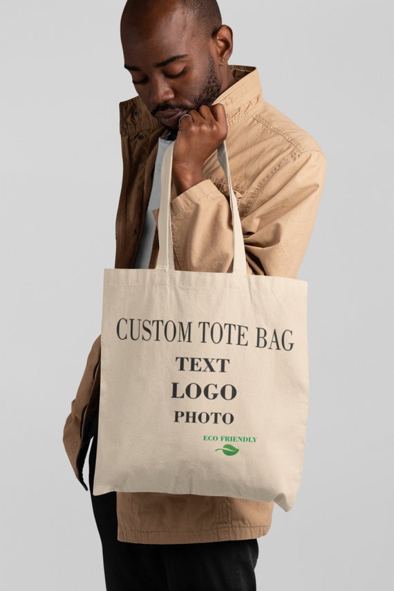 Custom Wholesale Tote Bag Personalised Print Canvas Logo Text