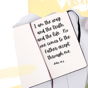 Christian Sign Bible Verse Scripture Art John 14:6 I am the way, and the truth, and the life.  No one comes to the Father except through me.
