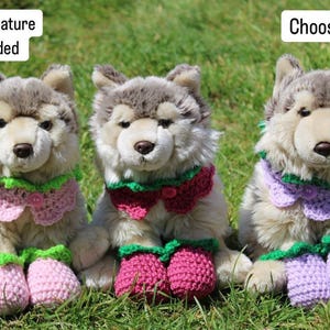 Handmade Crochet Neck Collar And Boots Made To Fit sitting style webkinz signatures *webkinz signature Not Included*