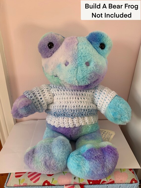 Crochet Build A Bear Spring Green Frog, Spring Pink Frog Jumper build A Bear  Frog Not Included Fits a 16 Inch/ 40-41cm Teddy. -  Finland