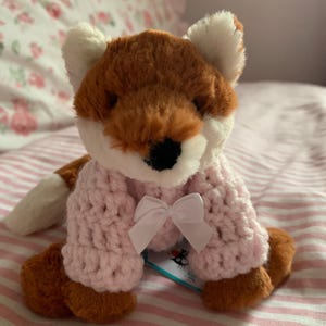 Handmade Crochet jumper Made To Fit tiny smudge Jellycat *Jellycat Not Included*