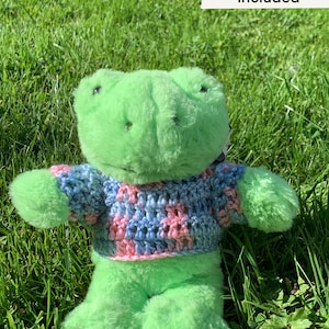 Crochet Build A Bear jumper made to fit the build a bear mini frog *Build A Bear Mini Frog Not Included*