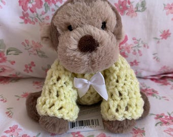 Handmade Crochet jumper Made To Fit tiny smudge Jellycat *Jellycat Not Included*